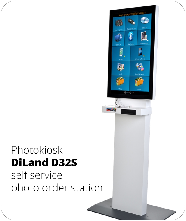 Photokiosk DiLand D32S self service photo order station