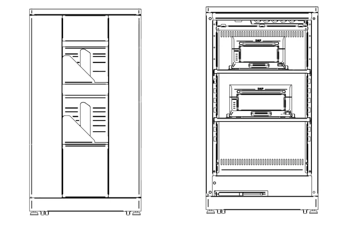 Printer Cabinet CAB10 1+1 DNP