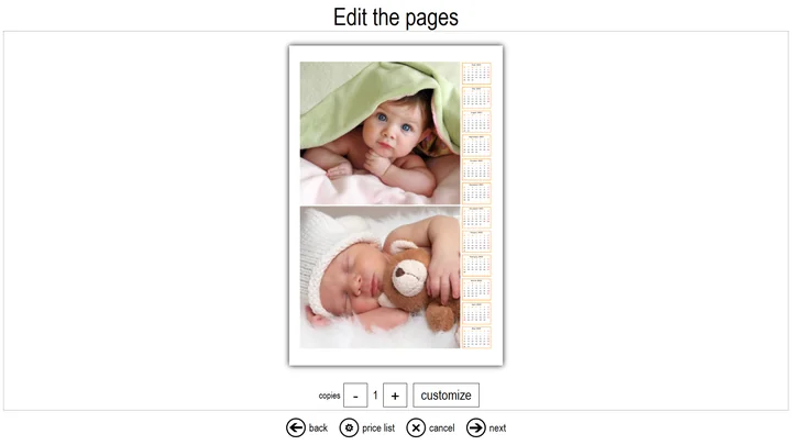 Calendars, choice of the beginning month