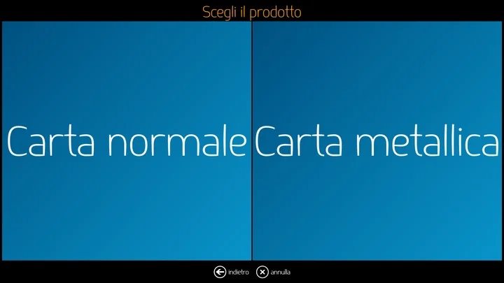 Supporto carta metallica.