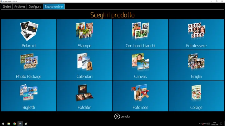 Selezione delle sorgenti in modalità PJP o con modulo Creative